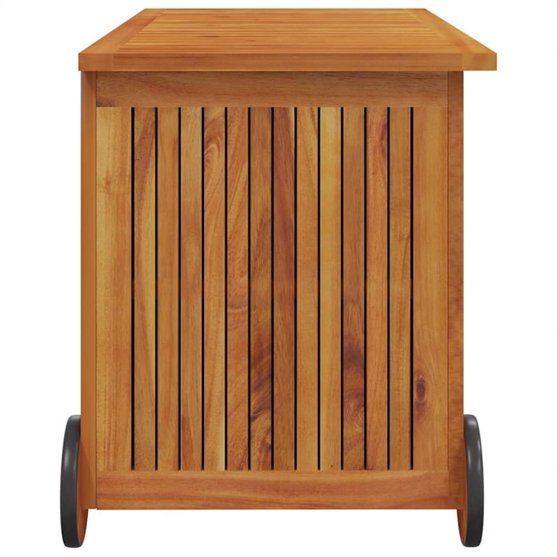 vidaXL Patio Storage Box with Wheels 35.4