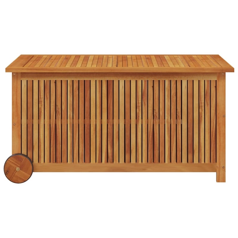 vidaXL Patio Storage Box with Wheels 44.5