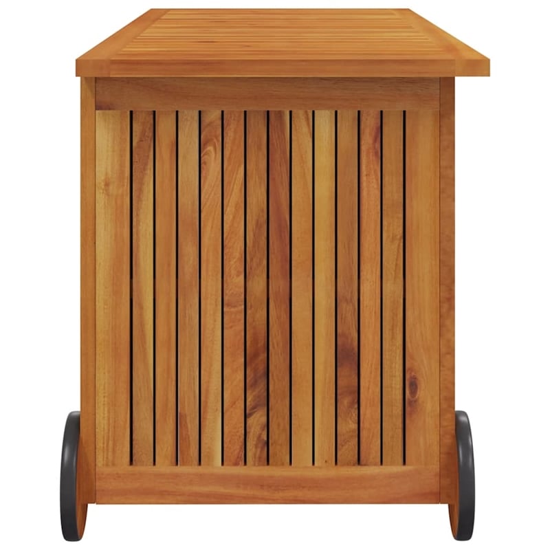 vidaXL Patio Storage Box with Wheels 44.5