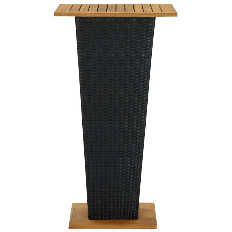 vidaXL Bar Table Black 23.6
