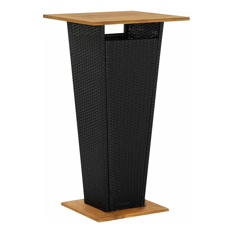 vidaXL Bar Table Black 23.6