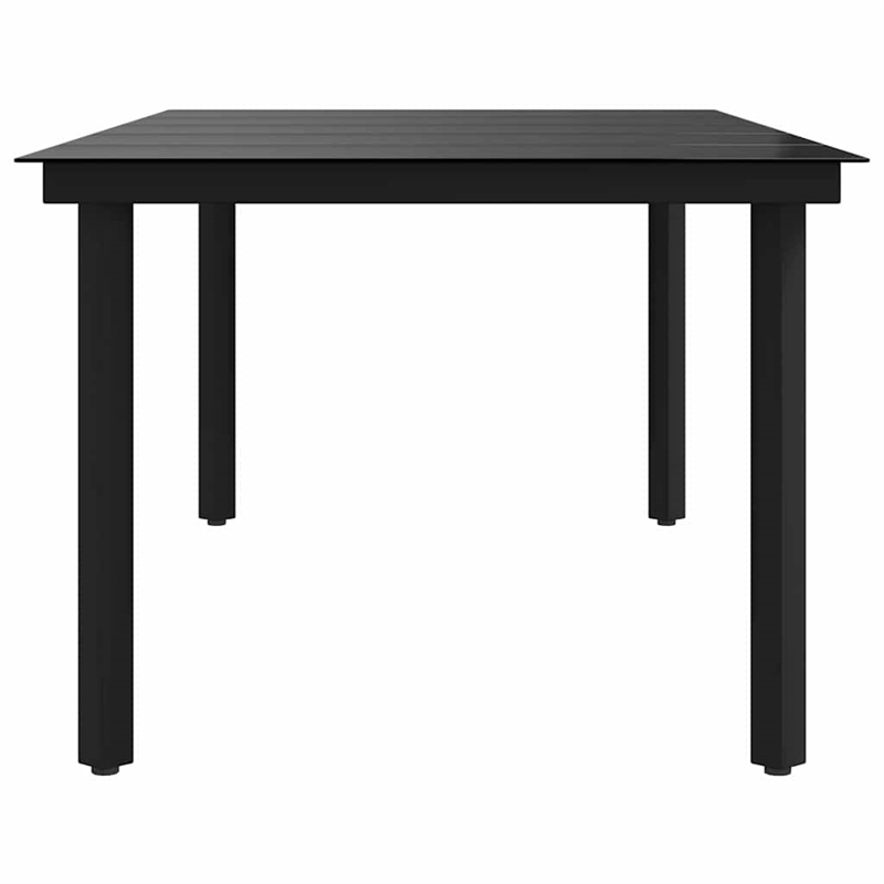 vidaXL Patio Dining Table Black 78.7