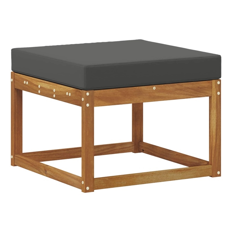 vidaXL Outdoor Footstool Solid Acacia Wood Natural