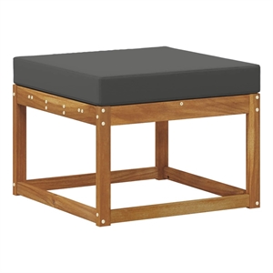 vidaXL Outdoor Footstool Solid Acacia Wood Natural