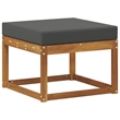 vidaXL Outdoor Footstool Solid Acacia Wood Natural