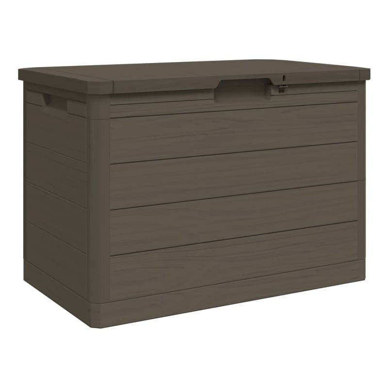 vidaXL Patio Cushion Box Brown 30.5x17.5x20.9