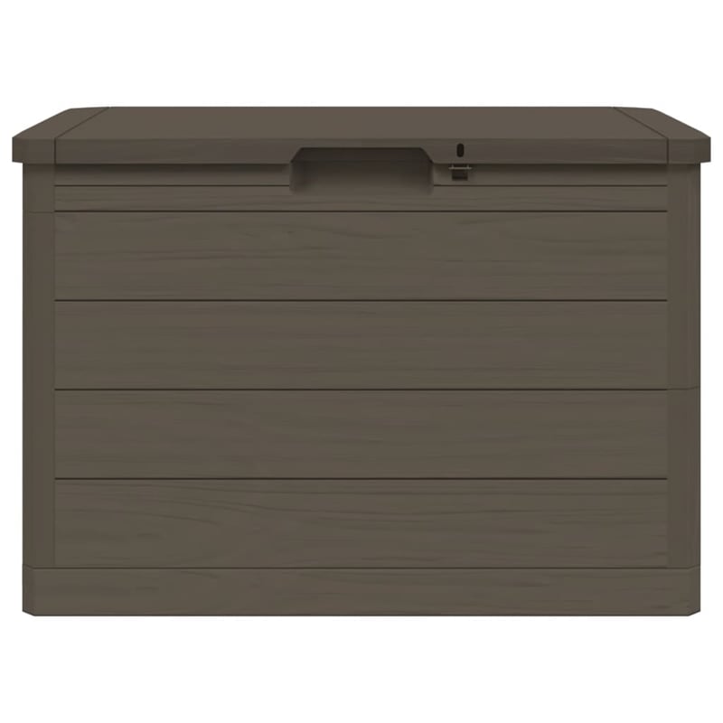 vidaXL Patio Cushion Box Brown 30.5x17.5x20.9