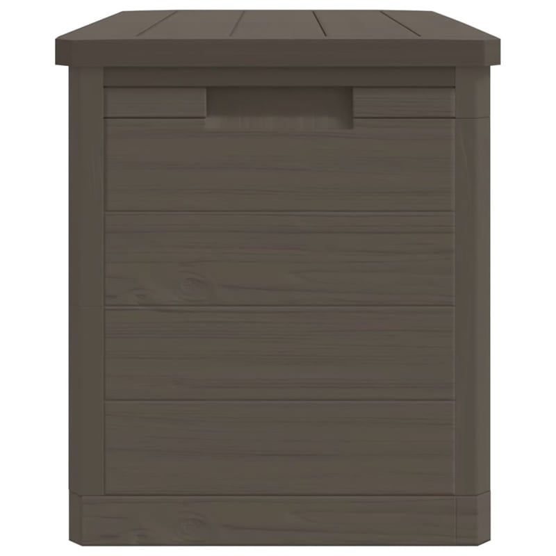 vidaXL Patio Cushion Box Brown 30.5x17.5x20.9