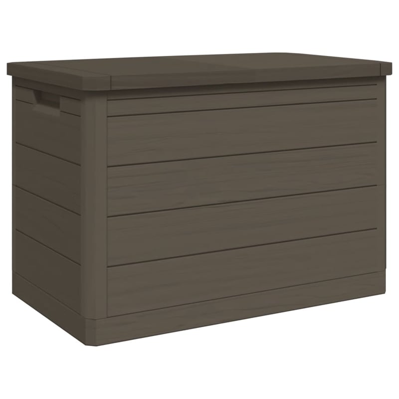 vidaXL Patio Cushion Box Brown 30.5x17.5x20.9