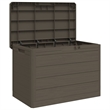 vidaXL Patio Cushion Box Brown 30.5x17.5x20.9
