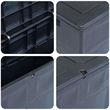 vidaXL Patio Storage Box 84.5 gal Black Plastic