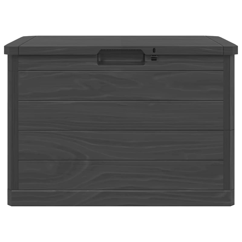vidaXL Outdoor Cushion Box Anthracite 77.5x44.5x53 cm Polypropylene