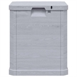 vidaXL Patio Storage Box 23.8 gal Light Gray
