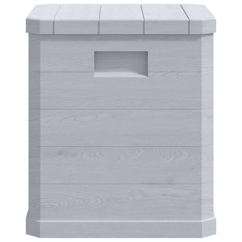 vidaXL Patio Storage Box 23.8 gal Light Gray