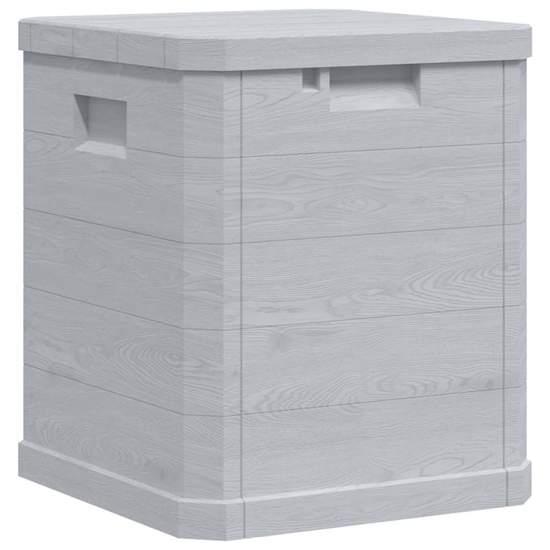 vidaXL Patio Storage Box 23.8 gal Light Gray