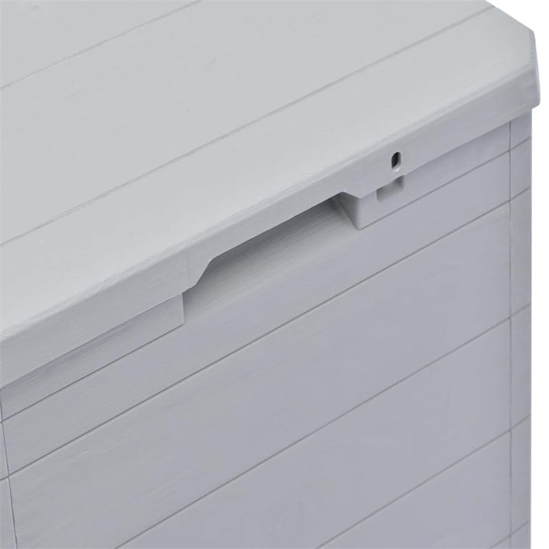 vidaXL Patio Storage Box 23.8 gal Light Gray