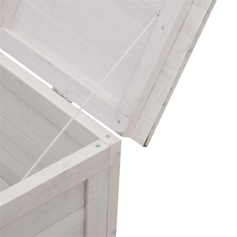 vidaXL Patio Storage Box White 39