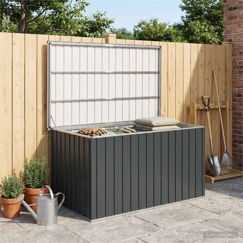 vidaXL Patio Storage Box Anthracite 67.3