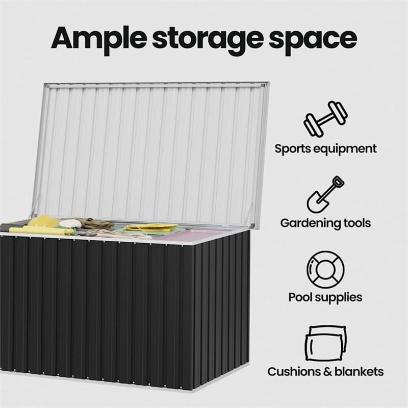 vidaXL Patio Storage Box Anthracite 67.3