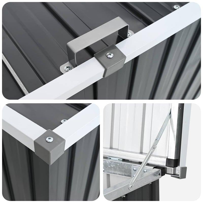 vidaXL Patio Storage Box Anthracite 67.3
