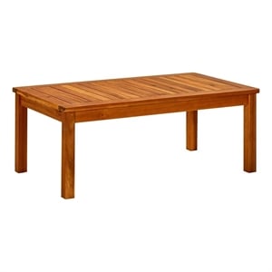 vidaXL Patio Coffee Table 35.4&quotx19.7&quotx14.2&quot Solid Acacia Wood
