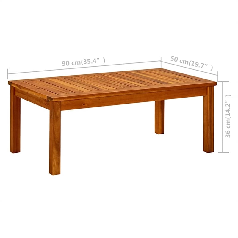 vidaXL Patio Coffee Table 35.4