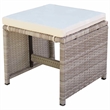 vidaXL 5 Piece Patio Dining Set with Cushions Poly Rattan Beige