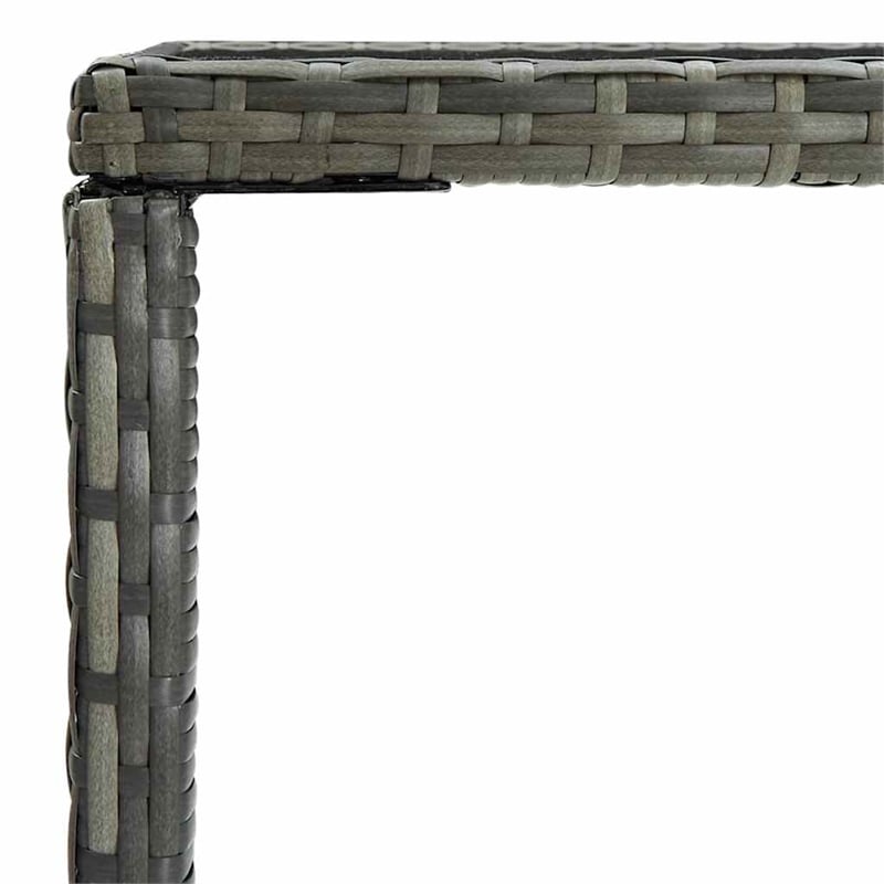 vidaXL Patio Bar Table Gray 27.6