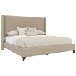 Savelle Upholstered Bed King Tan Performance Fabric