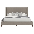 Savelle Upholstered Bed King Gray Performance Fabric