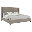 Savelle Upholstered Bed Queen Gray Performance Fabric