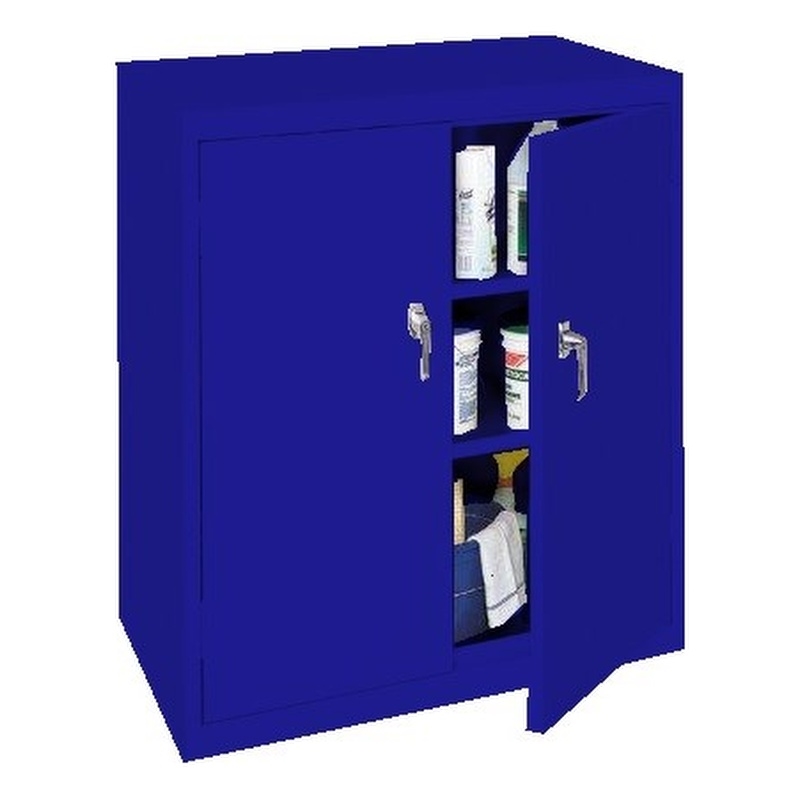 Steel Cabinets USA Counter High Cabinet in Blue