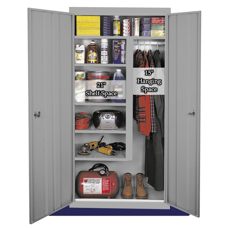 Steel Cabinets USA All Purpose Combination Cabinet in Gray