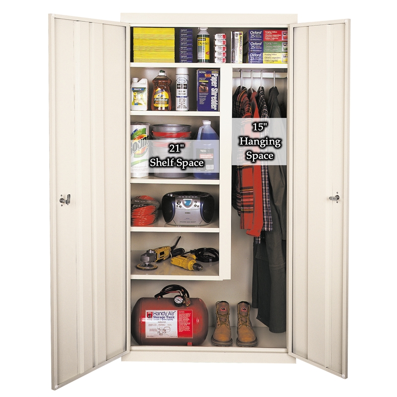 Steel Cabinets USA All Purpose Combination Cabinet in Almond
