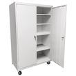 Steel Cabinets USA Mobile Storage Cabinet in White
