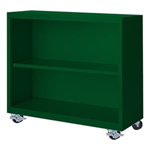 Steel Cabinets USA Mobile Bookcase in Green