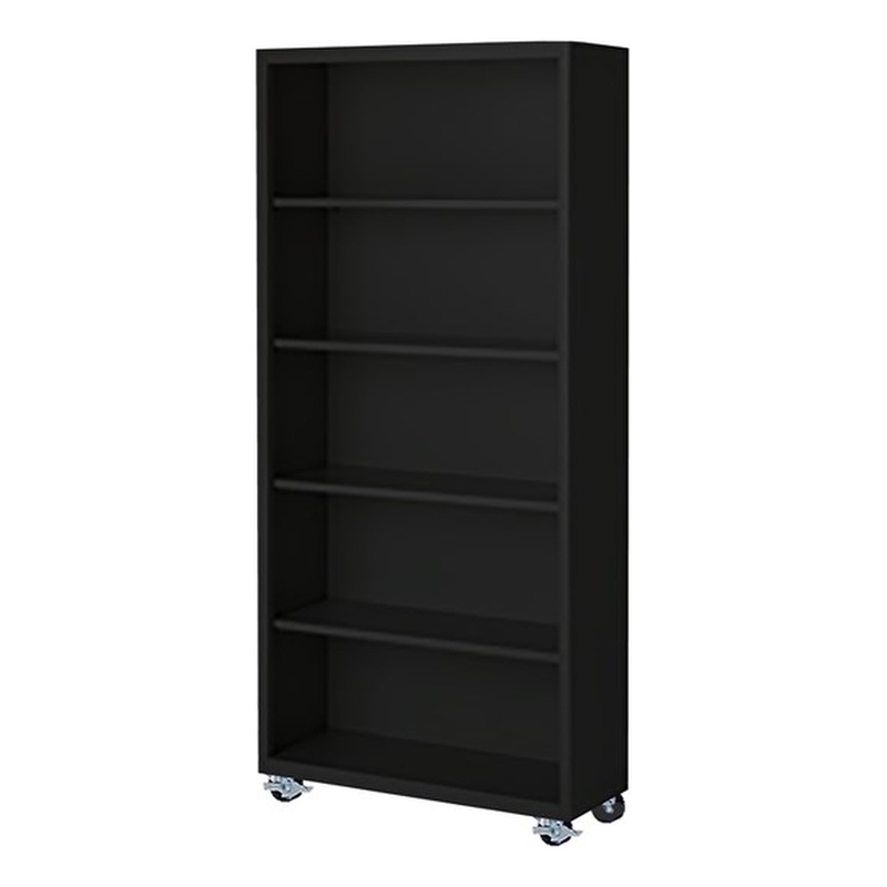 Steel Cabinets USA Mobile Bookcase in Black