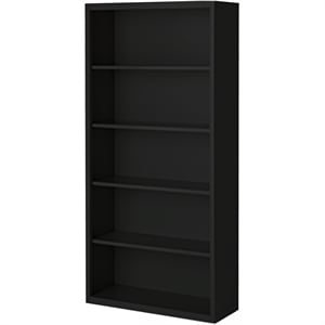 Steel Cabinets USA Stationary Bookcase in Black