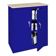 Steel Cabinets USA Counter High Cabinet in Blue