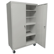 Steel Cabinets USA Mobile Storage Cabinet in Gray
