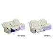Star Home Living Breathing Leather 3-Piece Recliner Sofa Set in White