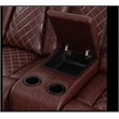 Star Home Living Breathing Leather 3-Piece Recliner Sofa Set in Brown