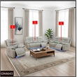 Star Home Living Breathing Leather/PVC 3-Piece Recliner Sofa Set in Light Gray