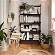 Jela Solid Wood 4 Shelf Folding Bookcase - Black