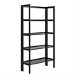 Jela Solid Wood 4 Shelf Folding Bookcase - Black