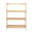 Jela Solid Wood 3 Shelf Unassembled Pantry Shelving - Unfinished