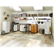 Jela Solid Wood 6 Drawer Roll Cart in White