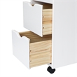 Jela Solid Wood 6+2 Drawer Roll Cart in White