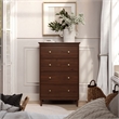 JELA Spencer 4 Drawer Dresser in Walnut