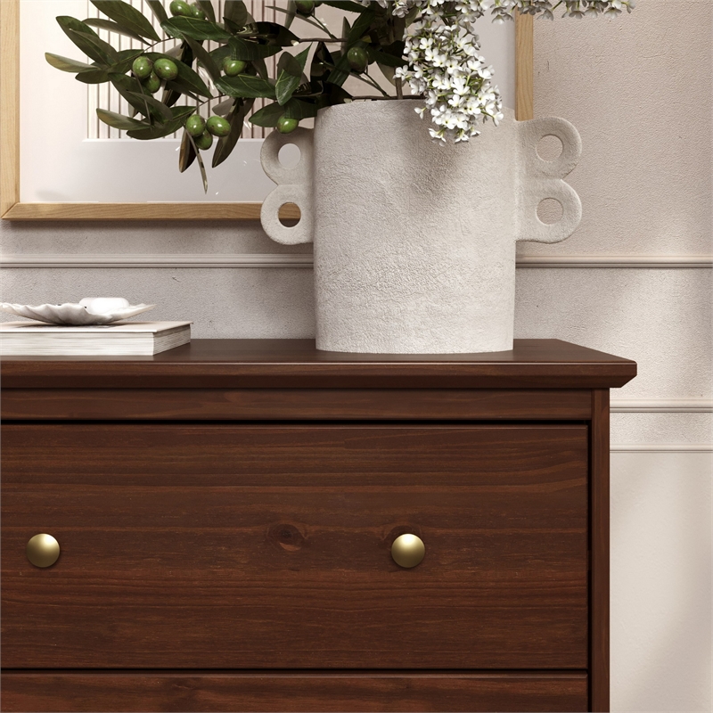 JELA Spencer 4 Drawer Dresser in Walnut